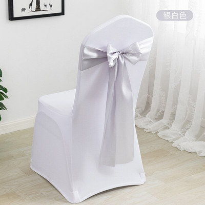 10/50 komada Set pojaseva za stolice Vjenčane dekoracije Plavi čvor Mašna Događaji Potrepštine za remen za zabave Prekrivač Dekor Teal Mariage Satenska vrpca