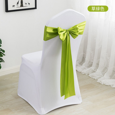 10/50 komada Set pojaseva za stolice Vjenčane dekoracije Plavi čvor Mašna Događaji Potrepštine za remen za zabave Prekrivač Dekor Teal Mariage Satenska vrpca