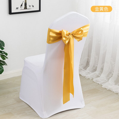 10/50 komada Set pojaseva za stolice Vjenčane dekoracije Plavi čvor Mašna Događaji Potrepštine za remen za zabave Prekrivač Dekor Teal Mariage Satenska vrpca