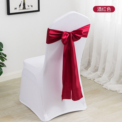 10/50 komada Set pojaseva za stolice Vjenčane dekoracije Plavi čvor Mašna Događaji Potrepštine za remen za zabave Prekrivač Dekor Teal Mariage Satenska vrpca