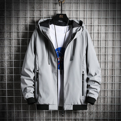 Ležerna muška jakna s kapuljačom - više boja