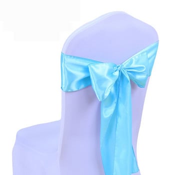 Satin Chair Sashes Sash Φιόγκος 25τμχ/παρτίδα Κόμπος καρέκλας για γάμους και εκδηλώσεις Είδη Διακόσμηση πάρτι Κάλυμμα καρέκλας Φύλλο 15*275cm