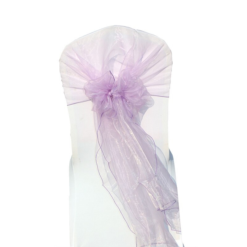 10 vnt/stal. Organza vestuvinės kėdės mazgas / kėdžių varčios / kėdžių gaubtai / kėdžių užvalkalai dekoruoti vestuvių vakarėliams ir renginiams bei banketų reikmenims