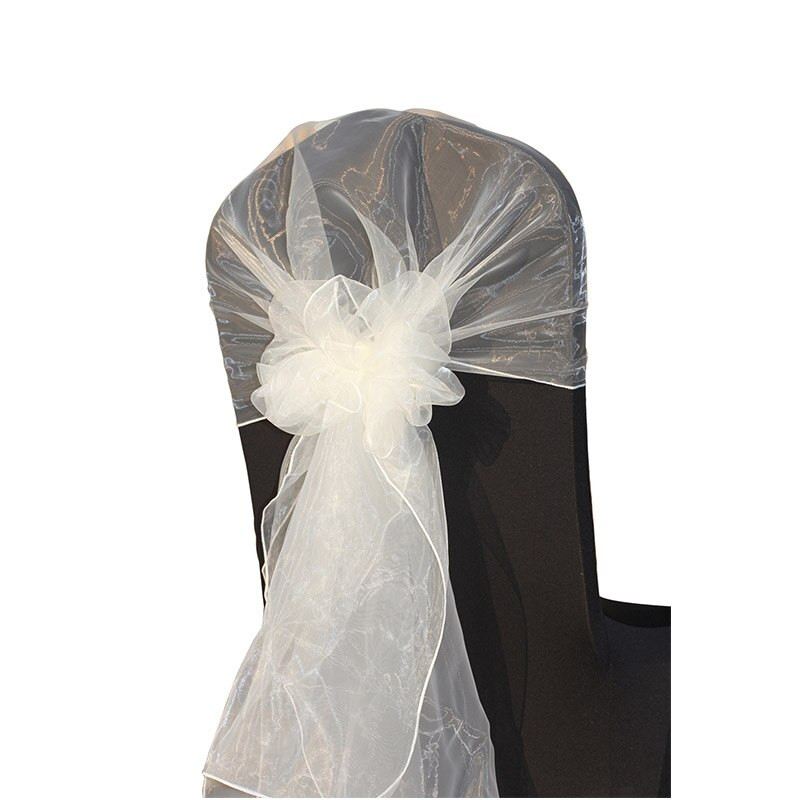 10 vnt/stal. Organza vestuvinės kėdės mazgas / kėdžių varčios / kėdžių gaubtai / kėdžių užvalkalai dekoruoti vestuvių vakarėliams ir renginiams bei banketų reikmenims