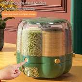 Zatvorena kanta za žitarice u rasutom stanju, dozator zrna, višenamjenska rotirajuća kanta za skladištenje zrna otporna na vlagu i insekte