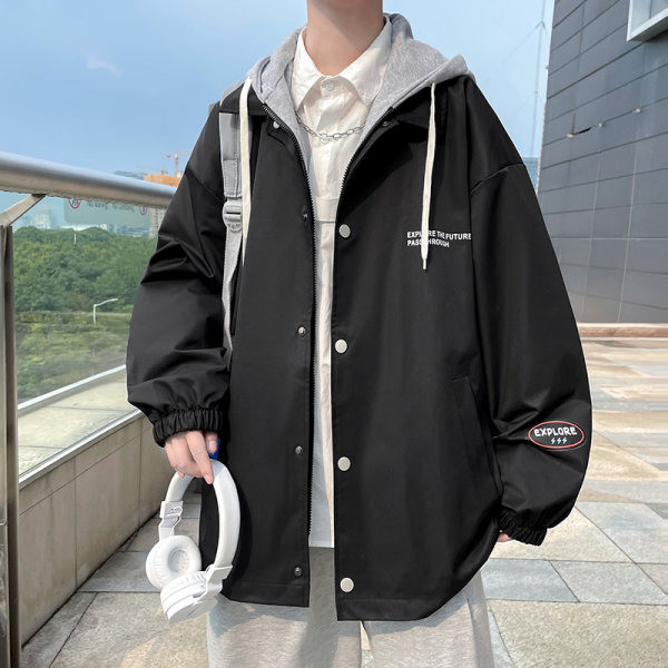 Novi model casual jakne s kapuljačom i printom za muškarce