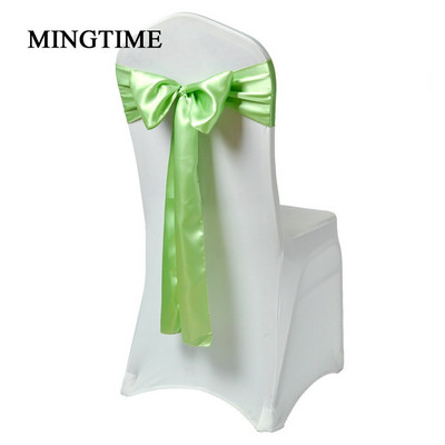 25 bucăți de scaun din satin curea cu fundă cu fundă, 275 cm, pentru petrecere de nuntă, pentru banchet, cu fluture, artizanat, decorare din țesătură din aur