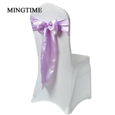 25 bucăți de scaun din satin curea cu fundă cu fundă, 275 cm, pentru petrecere de nuntă, pentru banchet, cu fluture, artizanat, decorare din țesătură din aur