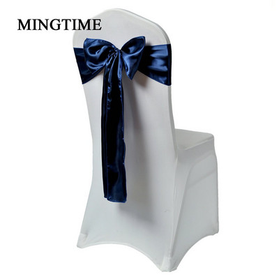 25 bucăți de scaun din satin curea cu fundă cu fundă, 275 cm, pentru petrecere de nuntă, pentru banchet, cu fluture, artizanat, decorare din țesătură din aur