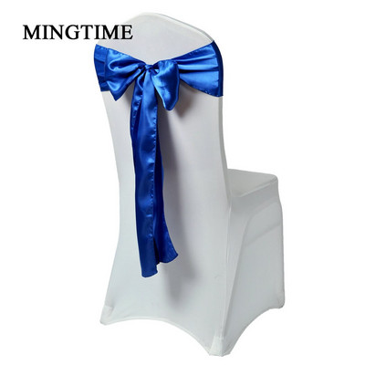 25 bucăți de scaun din satin curea cu fundă cu fundă, 275 cm, pentru petrecere de nuntă, pentru banchet, cu fluture, artizanat, decorare din țesătură din aur