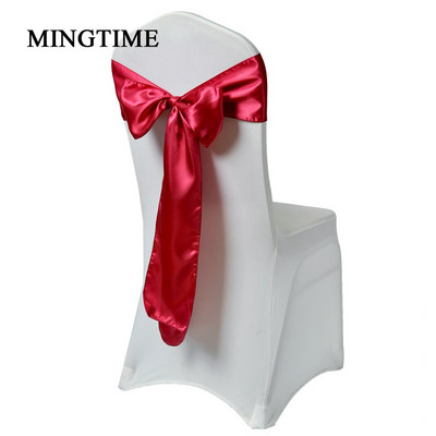 25 bucăți de scaun din satin curea cu fundă cu fundă, 275 cm, pentru petrecere de nuntă, pentru banchet, cu fluture, artizanat, decorare din țesătură din aur