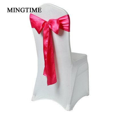 25 bucăți de scaun din satin curea cu fundă cu fundă, 275 cm, pentru petrecere de nuntă, pentru banchet, cu fluture, artizanat, decorare din țesătură din aur