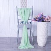 SH004K nová elegantná, svetlozelená, svadobná dekorácia s šifónovým krídlom a prackou, mnoho farieb