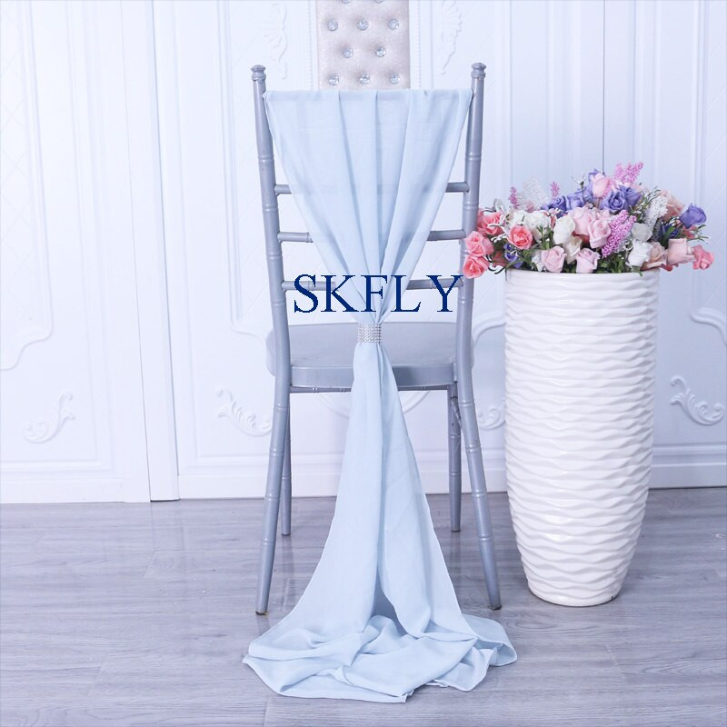 SH004K nová elegantná, svetlozelená, svadobná dekorácia s šifónovým krídlom a prackou, mnoho farieb