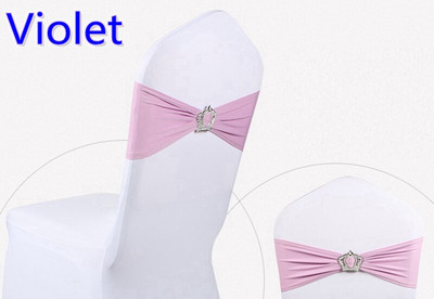 10 buc 27 de culori de nuntă spandex canapea pentru scaune lycra elastică bandă elastică cu coroană cataramă banchet decorare petrecere hotel
