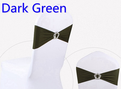 10 buc 27 de culori de nuntă spandex canapea pentru scaune lycra elastică bandă elastică cu coroană cataramă banchet decorare petrecere hotel