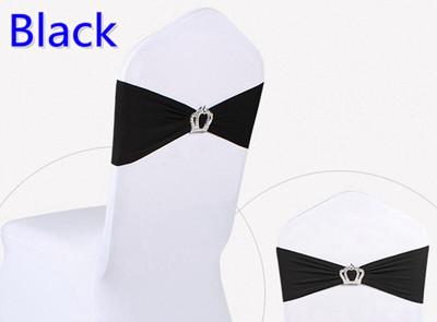 10 buc 27 de culori de nuntă spandex canapea pentru scaune lycra elastică bandă elastică cu coroană cataramă banchet decorare petrecere hotel