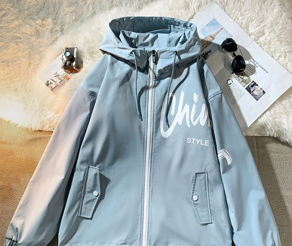 Jacheta casual pentru barbati cu gluga si sireturi