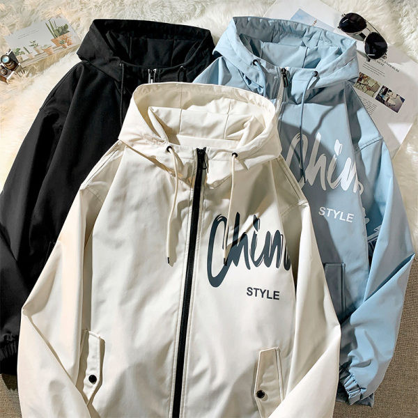 Jacheta casual pentru barbati cu gluga si sireturi