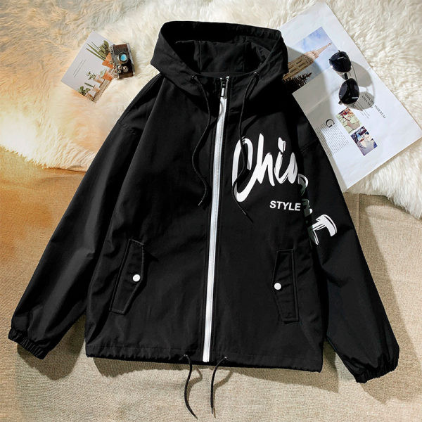 Jacheta casual pentru barbati cu gluga si sireturi