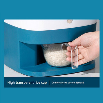 Μοντέρνο δοχείο αποθήκευσης ρυζιού 10 κιλών Μεγάλος σφραγισμένος διανομέας δημητριακών, ανθεκτικός στην υγρασία Κουτί οικιακής αποθήκευσης με κύλινδρο μέτρησης καπακιού