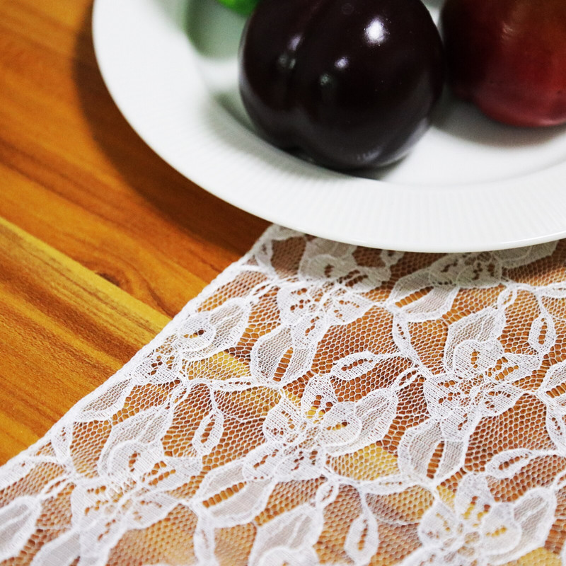 10 komada bijele čipkaste stolice Pojasne mašne Traka za stolicu Organza Dekor Vjenčana stolica za vjenčanja Rođendanska događanja Party Banket Stolica Vrpca