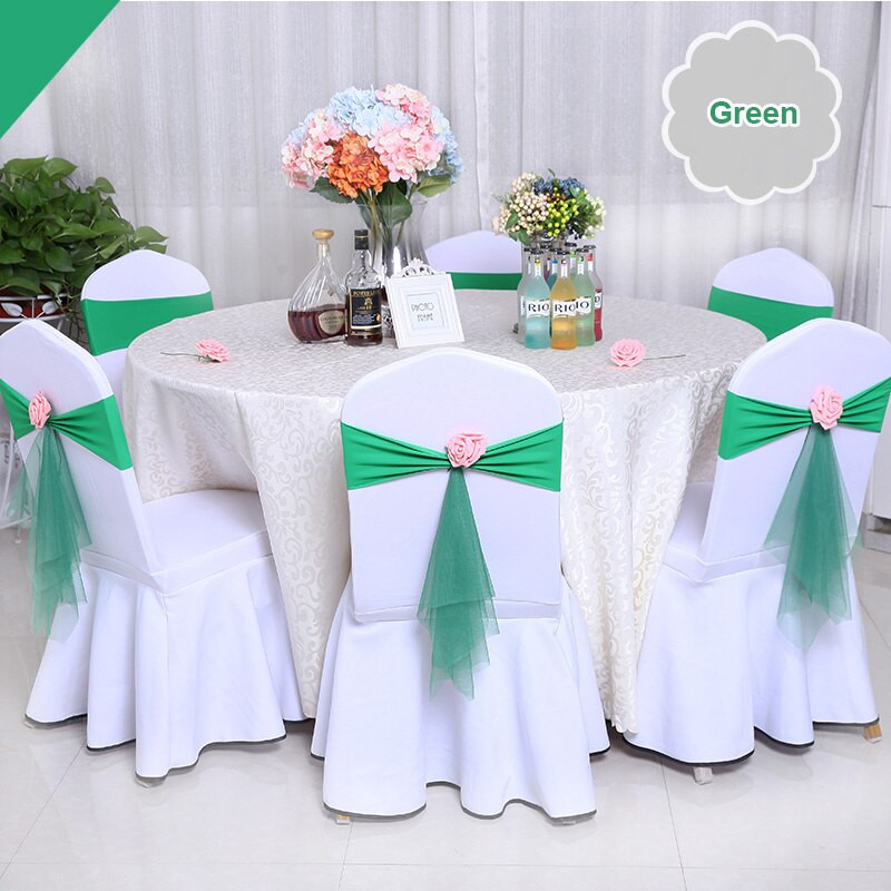 Székszárnyak Csomóhuzat Székek Csomó Szárny Stretch szövet széktámla nyakkendő Esküvőre Bankett Rendezvény Ünnepi dekoráció