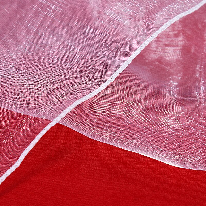 50 KOM. Prozirna organza traka za stolicu s mašnom za svatove Dekoracija za bankete i bankete Navlaka za stražnju stranu stolice Mrežaste trake za vezivanje Dizajn 15x275 CM