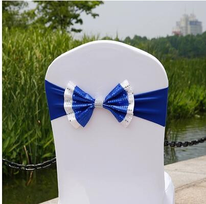 Elegantné stoličky, šerpy, sada, kvetinová mašľa, dvojité flitre, šerpa, rustikálna nastaviteľná, krásna mašľa, dekorácia, svadobný veľkoobchod