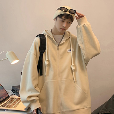 Jachetă cu glugă din bumbac, primăvară, toamnă