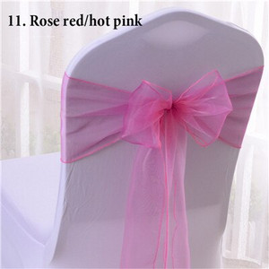 50KOM organza stolica mašna crvena bijela zelena zlatna svadbena stolica mašna organza traka događaj party svadbena stolica mašna leptir mašna