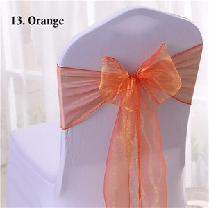 50KOM organza stolica mašna crvena bijela zelena zlatna svadbena stolica mašna organza traka događaj party svadbena stolica mašna leptir mašna