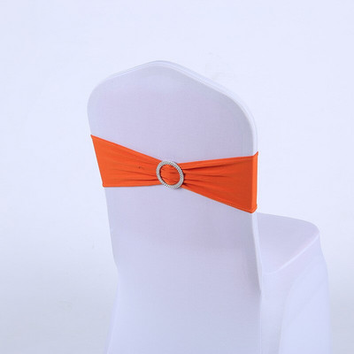 30db/tétel Stretch esküvői székhuzat pánt csattal, csúsztatható pántokkal, masnis parti esküvői dekoráció