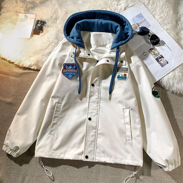 Novi model muške proljetne jakne sa vezom i vezom