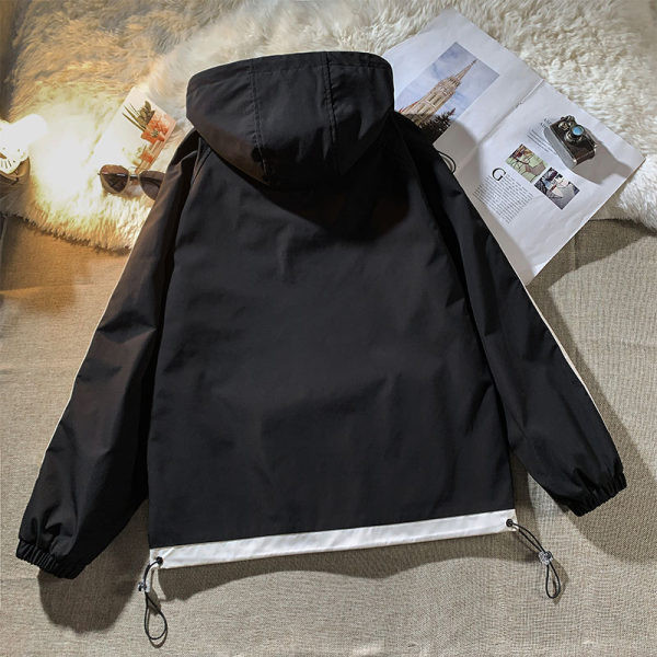 Jachetă sport pentru bărbați cu glugă și garnitură