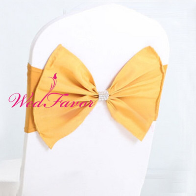 20db Spandex Lycra sztreccs szék pántok poliészter masnival és hálós gyémánt csattal szállodai esküvői party dekorációhoz