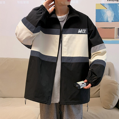 Rudeninė plona vyriška striukė su logotipu