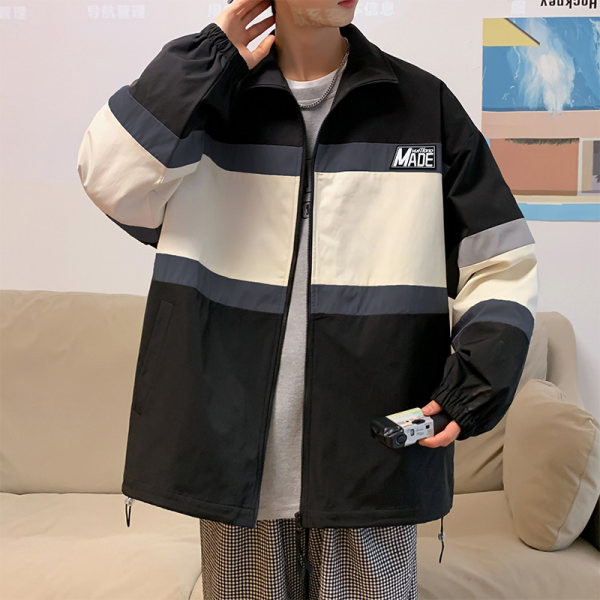 Rudeninė plona vyriška striukė su logotipu