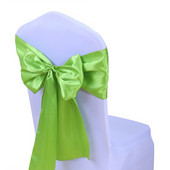 Besplatna dostava Paket od 25 satenskih leptir mašni za svadbu Dekoracija hotelske stolice