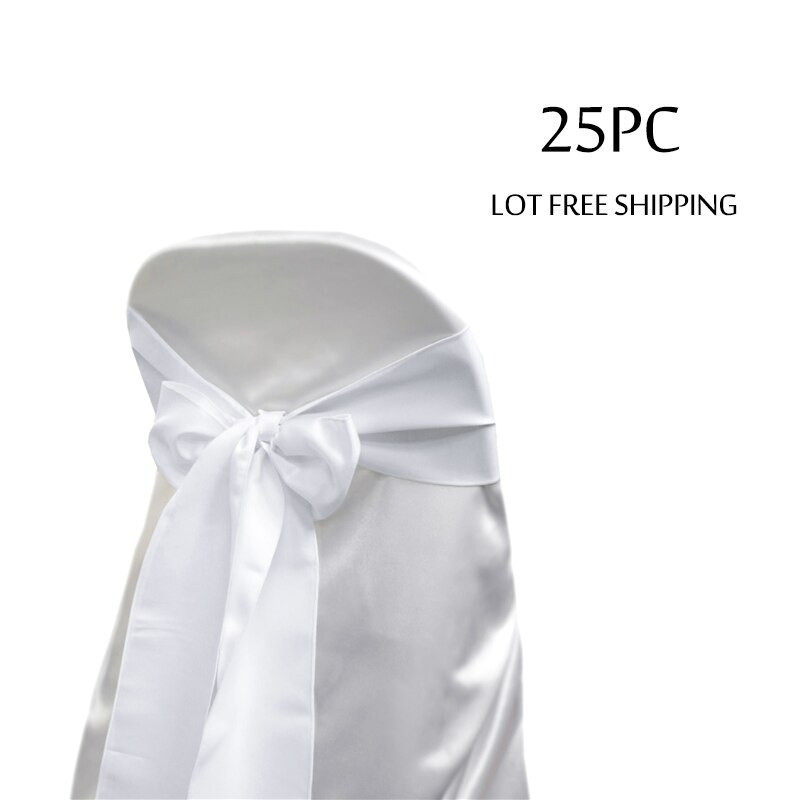 25 ks/sada saténových poťahov na stoličky, šerpy, 15 farieb, kráľovská modrá, motýlik na stoličky, 18x275 cm, saténové šerpy na svadobnú hostinu, párty, hotelovú dekoráciu