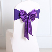 20 buc Benzi pentru scaune elastice din spandex cu fundă din satin Cerceve pentru scaune din satin Lycra gata făcute pentru petrecere, hotel, decorare de nuntă