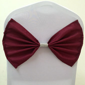 20 vnt Elastinė Lycra Vestuvinė kėdė Varčia elastinga kėdės juosta mazgai su poliesterio lankeliu vakarėlio viešbučio renginio dekoravimui