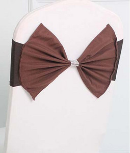 20 vnt Elastinė Lycra Vestuvinė kėdė Varčia elastinga kėdės juosta mazgai su poliesterio lankeliu vakarėlio viešbučio renginio dekoravimui