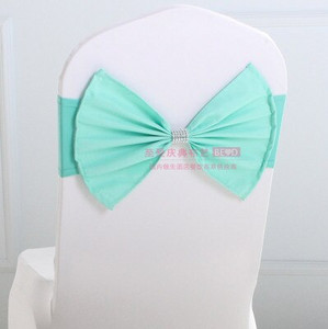 20 vnt Elastinė Lycra Vestuvinė kėdė Varčia elastinga kėdės juosta mazgai su poliesterio lankeliu vakarėlio viešbučio renginio dekoravimui