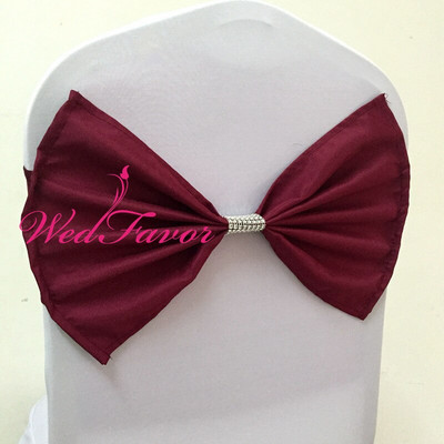 20 vnt Elastinė Lycra Vestuvinė kėdė Varčia elastinga kėdės juosta mazgai su poliesterio lankeliu vakarėlio viešbučio renginio dekoravimui