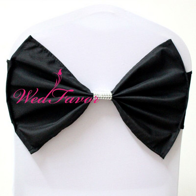 20 vnt Elastinė Lycra Vestuvinė kėdė Varčia elastinga kėdės juosta mazgai su poliesterio lankeliu vakarėlio viešbučio renginio dekoravimui