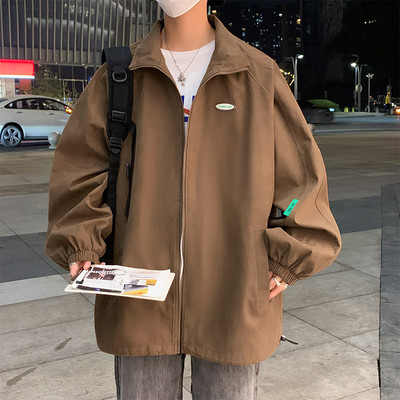 Geaca subtire de toamna cu fermoar - model lat