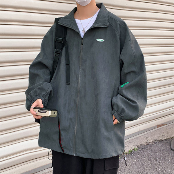 Geaca subtire de toamna cu fermoar - model lat