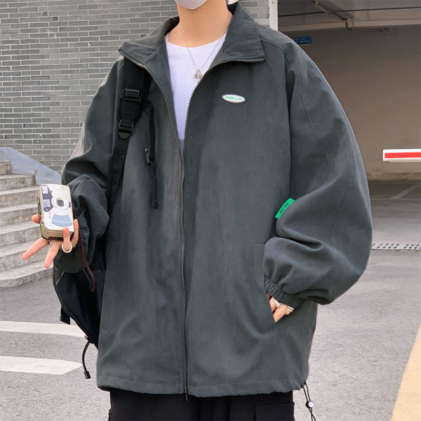 Geaca subtire de toamna cu fermoar - model lat