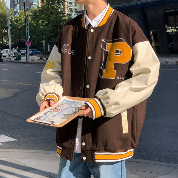 Vyriška sportinė beisbolo striukė su užrašais